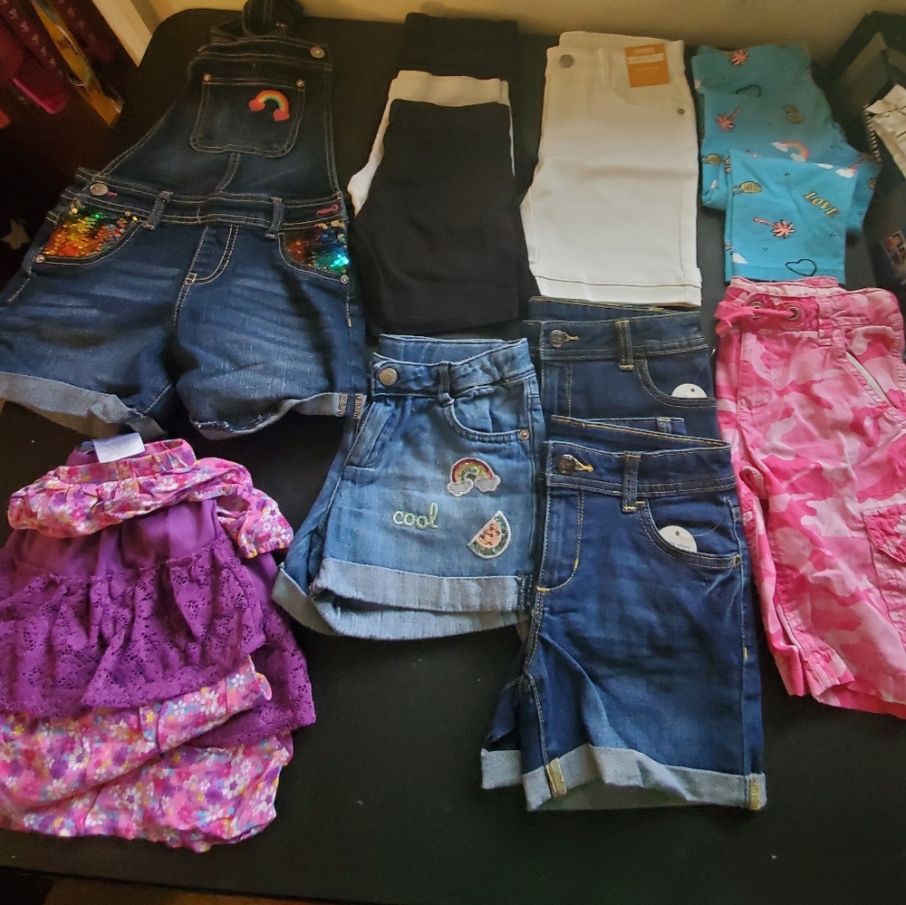 Girls shorts and skirts
